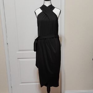 Black One Shoulder Sheath Dress for Cocktail